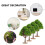 6Pcs Green Mini Fake Trees Plastic Model for Architectural Decor 9