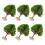 6Pcs Green Mini Fake Trees Plastic Model for Architectural Decor 11