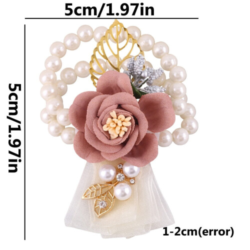 Bröllopsblomsterarmband Modernt Multi 1 st Dekorativ Blomma för Blomsterflickor 1