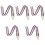 5Pcs Durable Purple Bag Strap Replacement DIY Wide Strap for Handbags 2