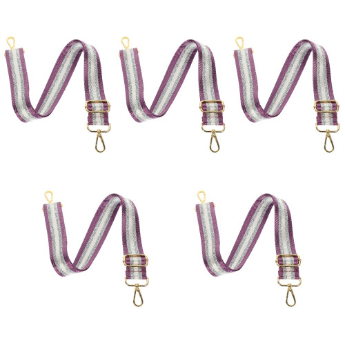 5Pcs Durable Purple Bag Strap Replacement DIY Wide Strap for Handbags 1