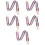 5Pcs Durable Purple Bag Strap Replacement DIY Wide Strap for Handbags 5