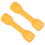 1Pair Exercise Barbells Yellow ABS Plastic for Coordination and Physical Activity 4