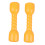 1Pair Exercise Barbells Yellow ABS Plastic for Coordination and Physical Activity 5