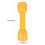 1Pair Exercise Barbells Yellow ABS Plastic for Coordination and Physical Activity 6