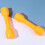1Pair Exercise Barbells Yellow ABS Plastic for Coordination and Physical Activity 8