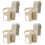 4Pcs Grey Plastic Poolside Beverage Holder Anti-Spill Rack 10