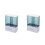 2Pcs Wall Mounted Plastic Cup Dispenser Paper Cup Organizer Light Grey 5