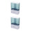 2Pcs Wall Mounted Plastic Cup Dispenser Paper Cup Organizer Light Grey 6