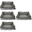 4Pièces Bac Litière Chat Portable Étanche Usage Extérieur 6