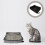 4Pièces Bac Litière Chat Portable Étanche Usage Extérieur 10