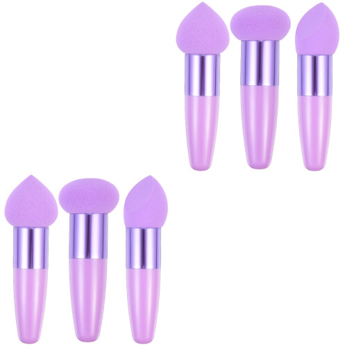 6Stk Herzförmige Make-Up Schwämme Multifunktionale Kosmetik 1