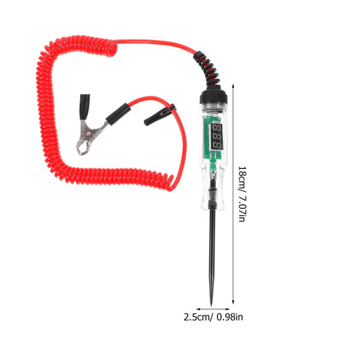 Automobile Electrical Tester Digital For On-the-go Use 1Set 1