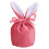 Easter bunny ears drawstring gift bag pink 1 pc 2