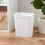 Witte plastic afvalbak van 2,5 gallon 3