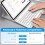 Capa com teclado compatível com iPad Air de 11 polegadas M3 (2025)/M2 (2024), iPad Air de 5ª/4ª geração – Capa de TPU macia + Teclado 7