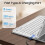 Capa com teclado compatível com iPad Air de 11 polegadas M3 (2025)/M2 (2024), iPad Air de 5ª/4ª geração – Capa de TPU macia + Teclado 8