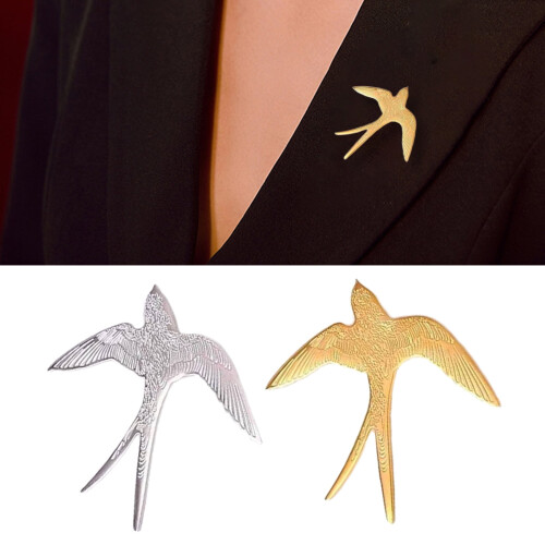 Καρφίτσα πέτου Swallow Lapel με κράμα αλουμινίου 5cm 1