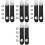 4Sets Kompakte Schwarze Balgen Schnallen Teile Strap Zubehör 3