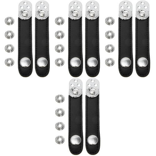 4Sets Kompakte Schwarze Balgen Schnallen Teile Strap Zubehör 2
