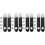4Sets Kompakte Schwarze Balgen Schnallen Teile Strap Zubehör 4