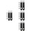 4Sets Kompakte Schwarze Balgen Schnallen Teile Strap Zubehör 6