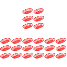 24Pièces Paniers Rouges , Accessoire Cuisine Stockage
