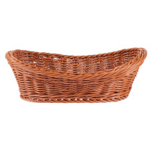 2Pcs Brown Woven Storage Basket Ideal for Kitchen and Food Holding