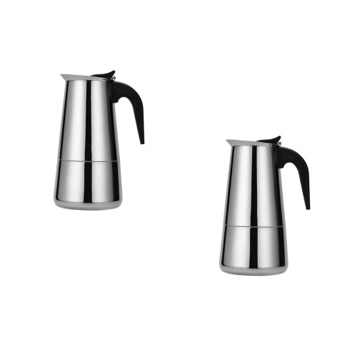 2Stk Stovetop Kaffeekanne Aus , - & Büro- 2