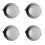 4Stk Silikon Backmatte Air Fryer Liner Wiederverwendbar Grau 5