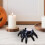 Κεραμική θήκη κεριών για Halloween με σχέδιο μαύρης αράχνης – Κηροπήγιο ρεσώ για 2