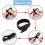 100 Pieces Cable Ties, Cable Ties, Reusable Cable Storage Straps and Fixing Cords, Hook and Loop, Black 4