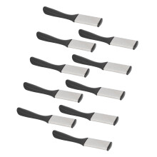 10 pièces de râpe à pieds en acier double, outil pour callosités, pédicure, 17,3 cm