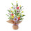 Ostereierbaum, 42 cm hoch, mit bunten Eiern und Karotten 3