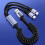 Καλώδιο φορτιστή USB διπλού τύπου C σε USB, με ελατήριο για εύκολη αποθήκευση στο 4