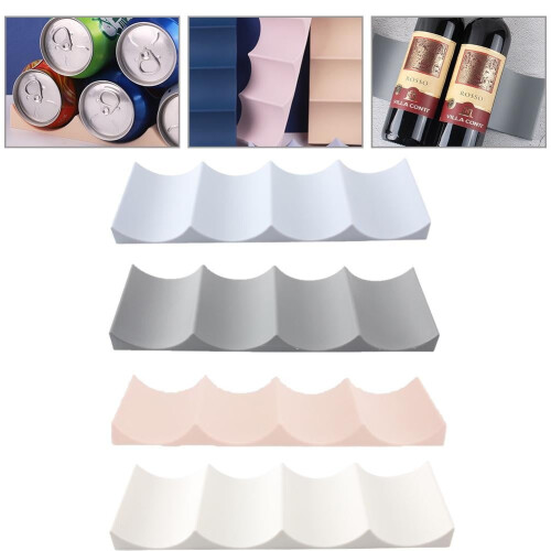 Fridge Organiser Wine Beer Stacking Bottle Rack Kitchen Space Saving Can Holder 1