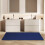 Non-Slip Runner Rug Blue Pointillism Low Pile 2x6 ft 4