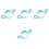 4Pcs Blue Infant Bottle Handles Silicone Comfortable Easy Install 3