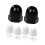 Toilet Bolt Covers Easy Installation Decorative Practical Elegant Decoration Set Black White Set 2