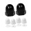 Toilet Bolt Covers Easy Installation Decorative Practical Elegant Decoration Set Black White Set 3