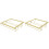 2Pcs Creative Golden Wine Glass Storage Rack for Kitchen Space 2
