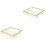 2Pcs Creative Golden Wine Glass Storage Rack for Kitchen Space 3