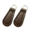 2 Pieces Zipper Pulls Pullers Zip Pulls Zipper Heads for Bag Boot Purses Luggage Coffee Amber Hoop 2