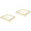 2Pcs Creative Golden Wine Glass Storage Rack for Kitchen Space 4