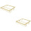 2Pcs Creative Golden Wine Glass Storage Rack for Kitchen Space 6