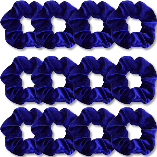 Στικς μαλλιών Royal Blue, μαλακά στικ μαλλιών, μονόχρωμα χοντρά λάστιχα, αξεσουάρ 1