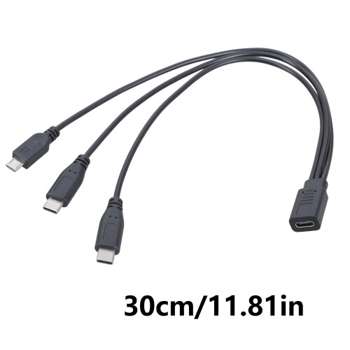 Καλώδιο USB C θηλυκό σε 2 τύπου C & 5 ακίδων αρσενικό USB splitter, καλώδιο φόρτισης για 2