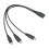 Καλώδιο USB C θηλυκό σε 2 τύπου C & 5 ακίδων αρσενικό USB splitter, καλώδιο φόρτισης για 6
