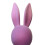 Flocked Bunny Tabletop Decoration, Dark Purple, 18", Easter Decors by 2