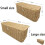 Handgeweven rotan kabeldoos – geventileerd, wit, klein 2